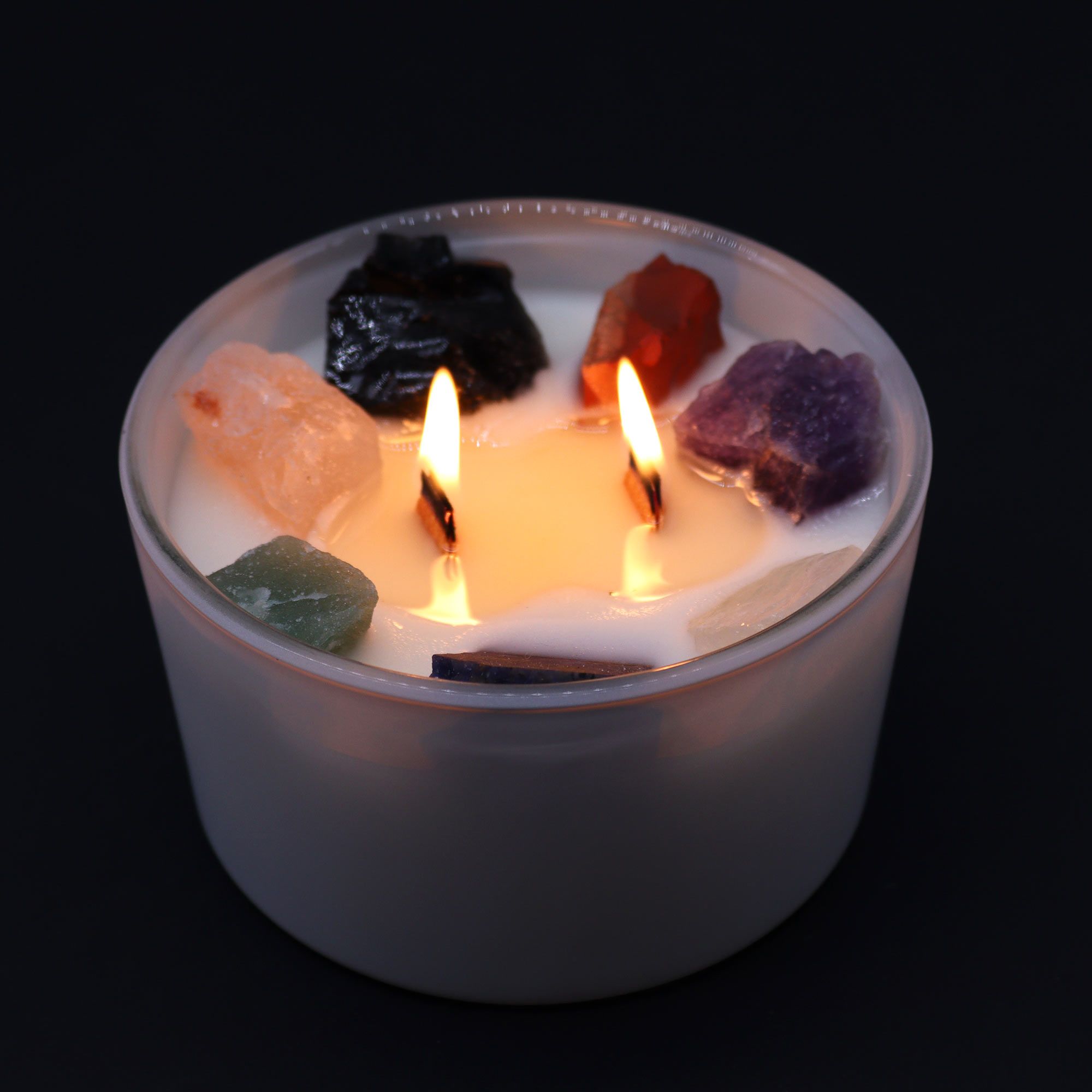 Large Chakra Crystal Candles - Seven Charkra - Image 4